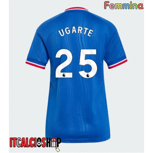 Manchester United Manuel Ugarte #25 Seconda Maglia Femmina 2026-27 Manica Corta